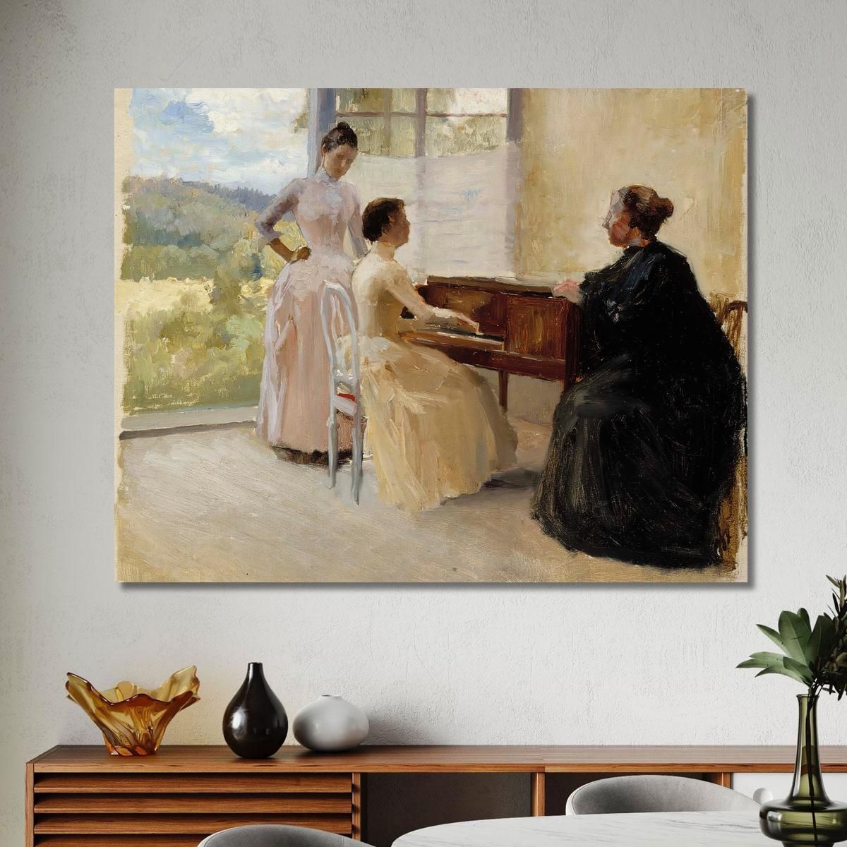 In The Drawing Room At Haikko Study Albert Edelfelt aed40 canvas print 