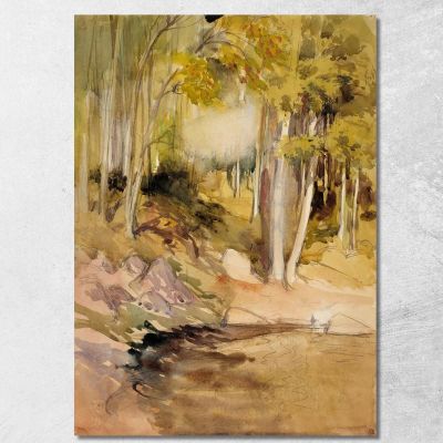 In The Woods Albert Edelfelt aed43 canvas print 