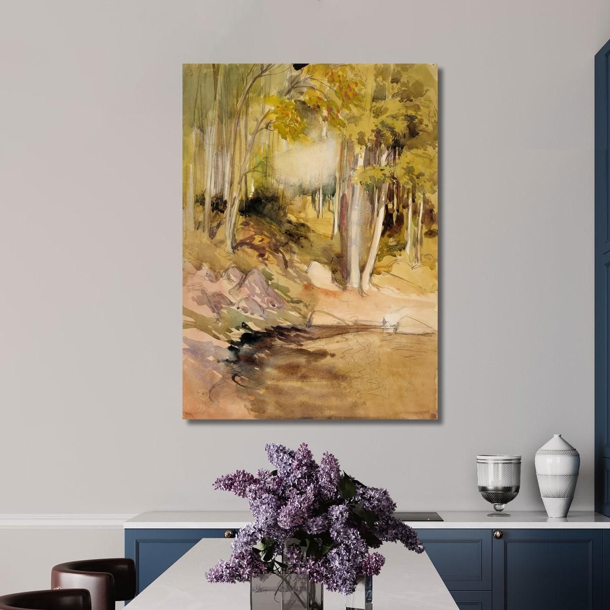 In The Woods Albert Edelfelt aed43 canvas print 