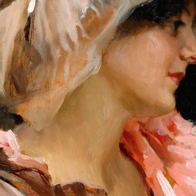 Parisian Lady In A Peignoir Albert Edelfelt aed72 canvas print