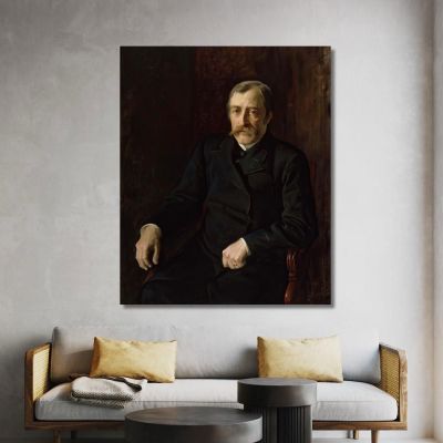 Portrait Of Professor Carl Gustaf Estlander Albert Edelfelt aed87 canvas print 