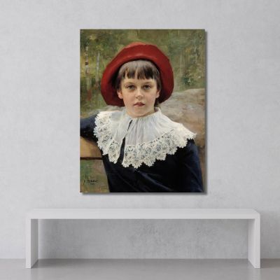 Portrait Of The Artist'S Sister Berta Edelfelt Albert Edelfelt aed91 canvas print 