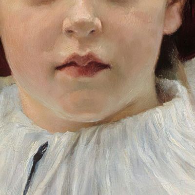 Portrait Of The Artist'S Sister Berta Edelfelt Albert Edelfelt aed91 canvas print