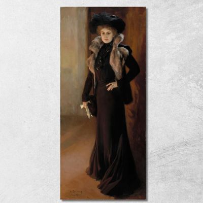 Portrait Of The Opera Singer Aino Ackté Albert Edelfelt aed95 canvas print 