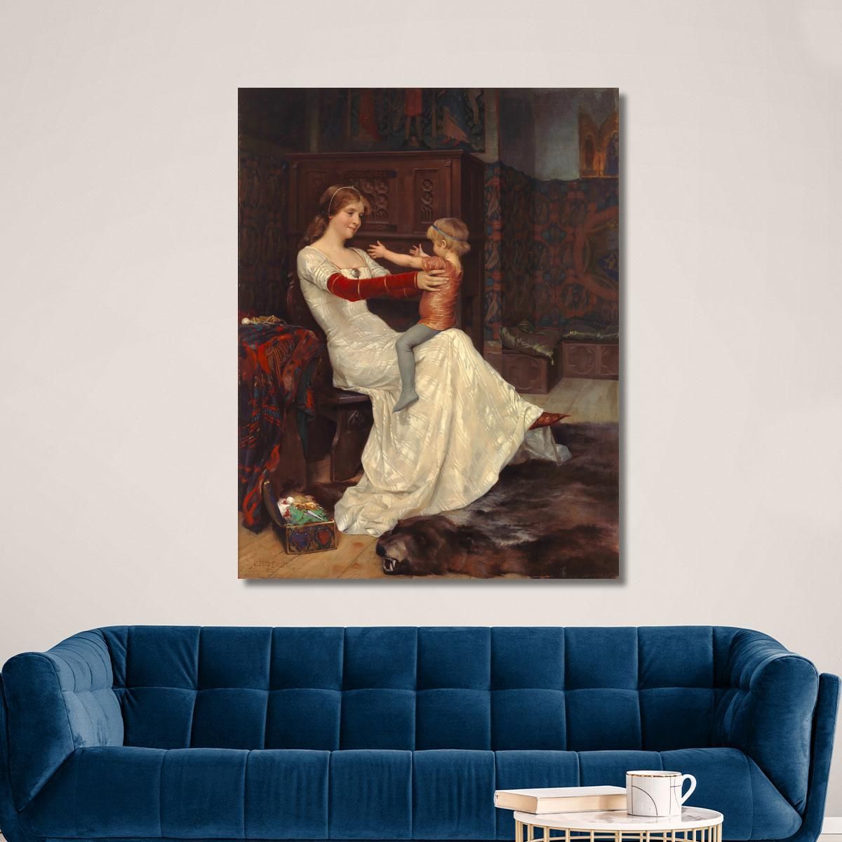 Queen Bianca Albert Edelfelt aed100 canvas print 