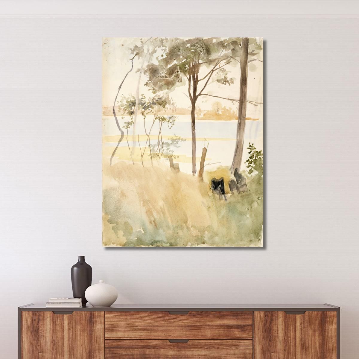 Seashore At Haikko In Autumn Albert Edelfelt aed109 canvas print 