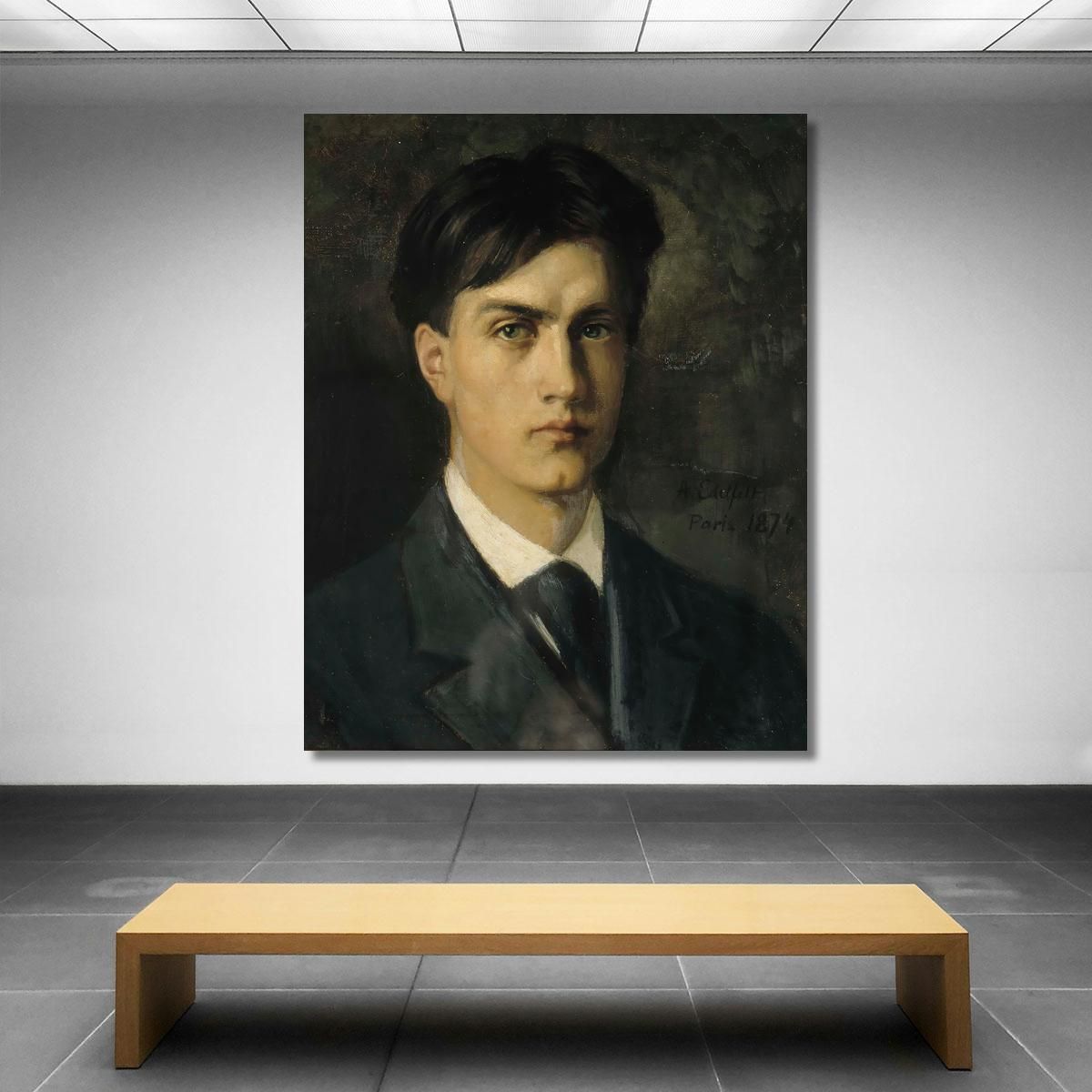 Self-Portrait Albert Edelfelt aed114 canvas print 