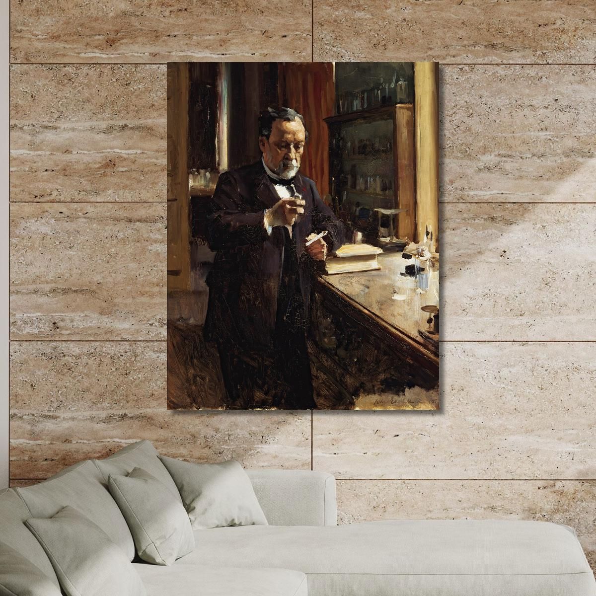Study For The Portrait Of Louis Pasteur Albert Edelfelt aed122 canvas print 