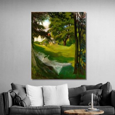The Artist'S Summer Villa In Haikko From The Sea Albert Edelfelt aed127 canvas print 