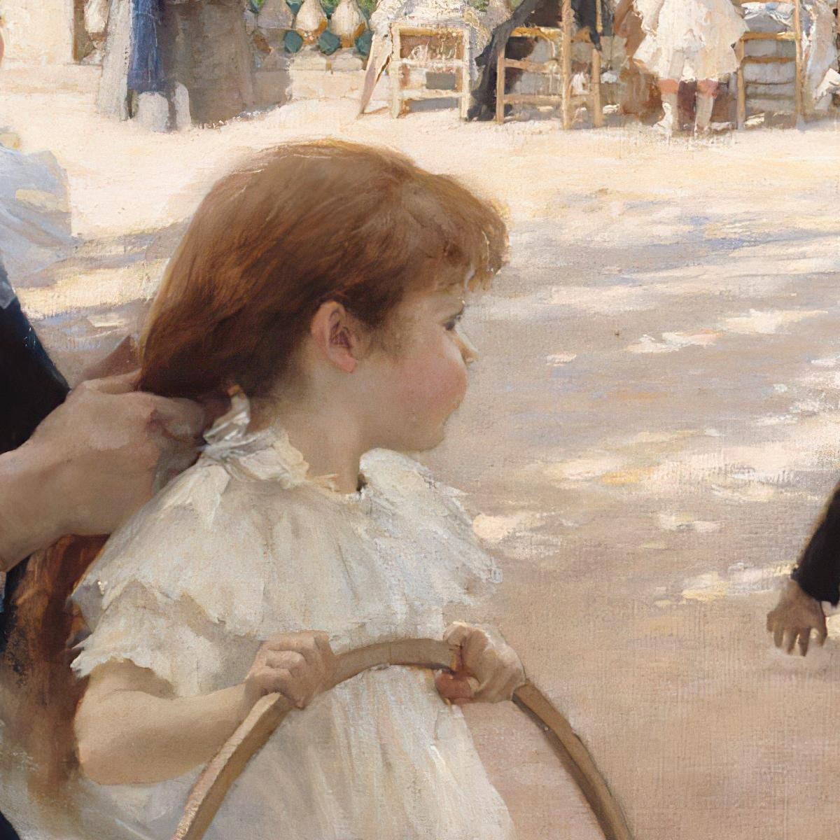 The Luxembourg Gardens Paris 1887 Albert Edelfelt aed133 canvas print