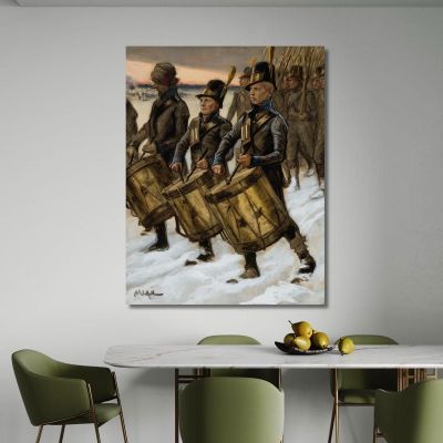 The March Of The Björneborg Regiment Albert Edelfelt aed134 canvas print 