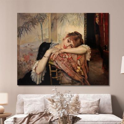 The Parisian Virginie Albert Edelfelt aed136 canvas print 