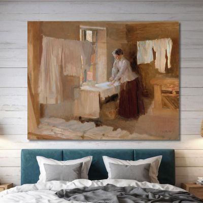 Woman Ironing Study For The Washerwomen Albert Edelfelt aed150 canvas print 