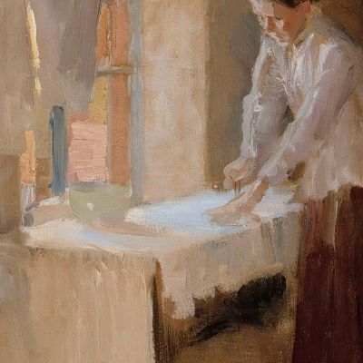 Woman Ironing Study For The Washerwomen Albert Edelfelt aed150 canvas print
