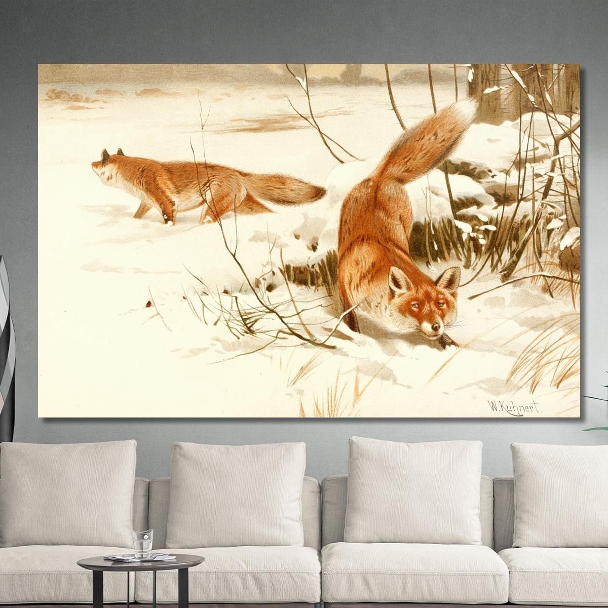 Common Fox Wilhelm Kuhnert wkh5 canvas print 