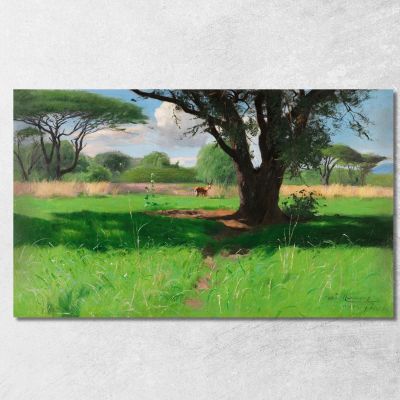 In The Savannah Of East Africa Wilhelm Kuhnert wkh20 canvas print 