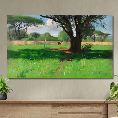 In The Savannah Of East Africa Wilhelm Kuhnert wkh20 canvas print 