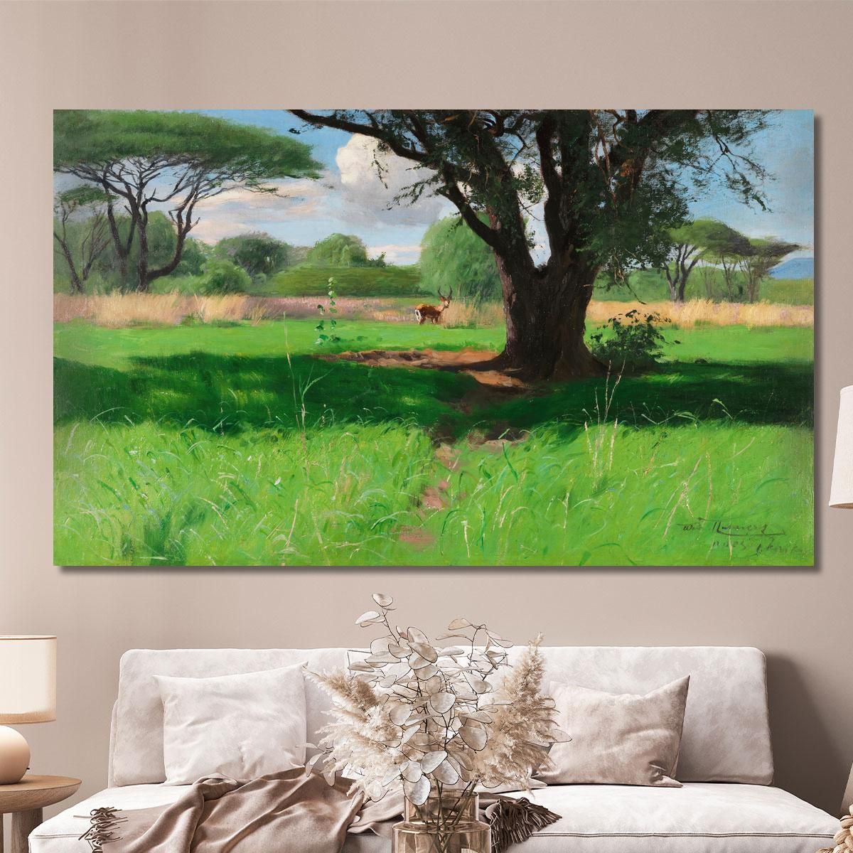 In The Savannah Of East Africa Wilhelm Kuhnert wkh20 canvas print 