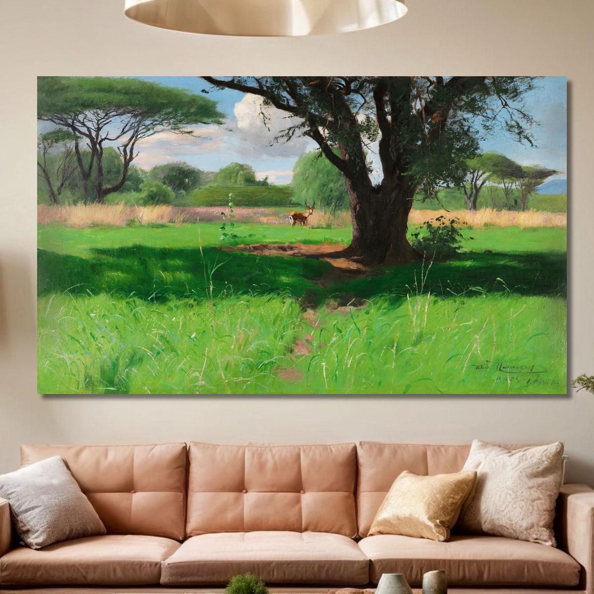 In The Savannah Of East Africa Wilhelm Kuhnert wkh20 canvas print 