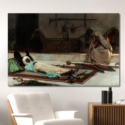 Funeral Day Scene From Morocco Jean-Joseph-Benjamin Constant jjb11 canvas print 