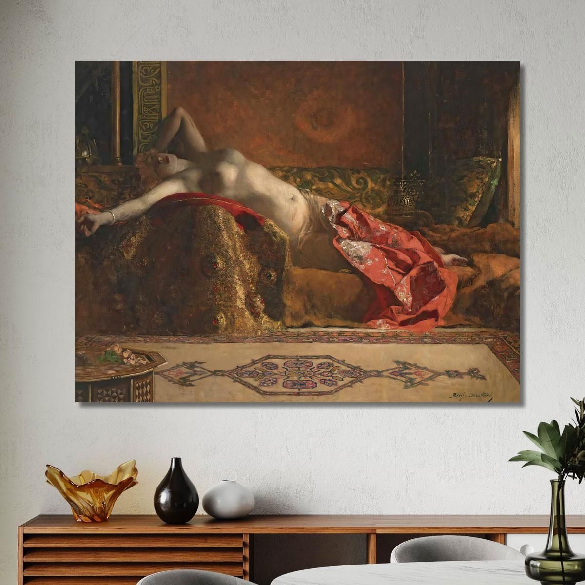 Reclining Odalisque Jean-Joseph-Benjamin Constant jjb18 canvas print 