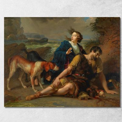 Arindal And Daura Johann Peter Krafft jpk2 canvas print 