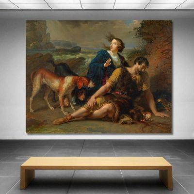 Arindal And Daura Johann Peter Krafft jpk2 canvas print 