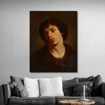 Portrait Of A Young Man Johann Peter Krafft jpk3 canvas print 