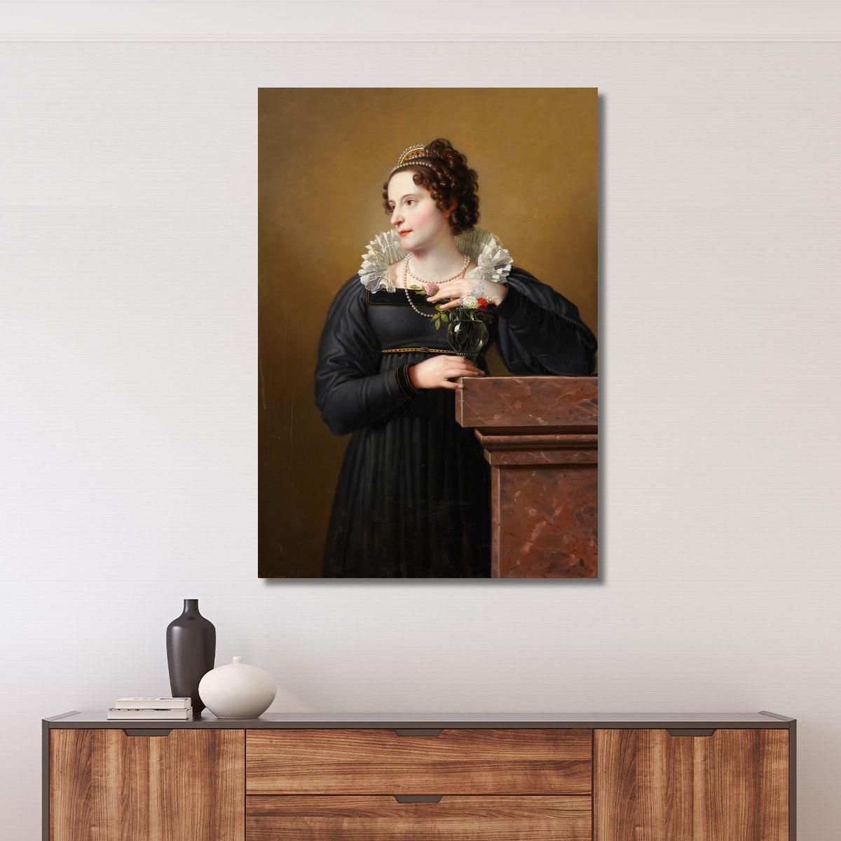 Portrait Of Florentina Troclet-Fautz Johann Peter Krafft jpk4 canvas print 