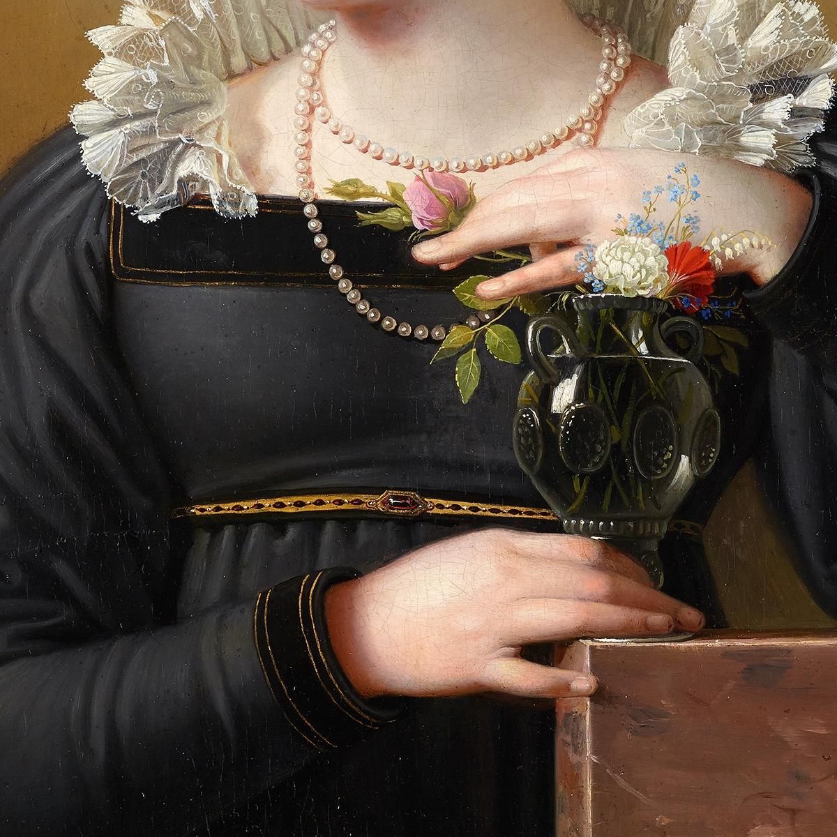 Portrait Of Florentina Troclet-Fautz Johann Peter Krafft jpk4 canvas print