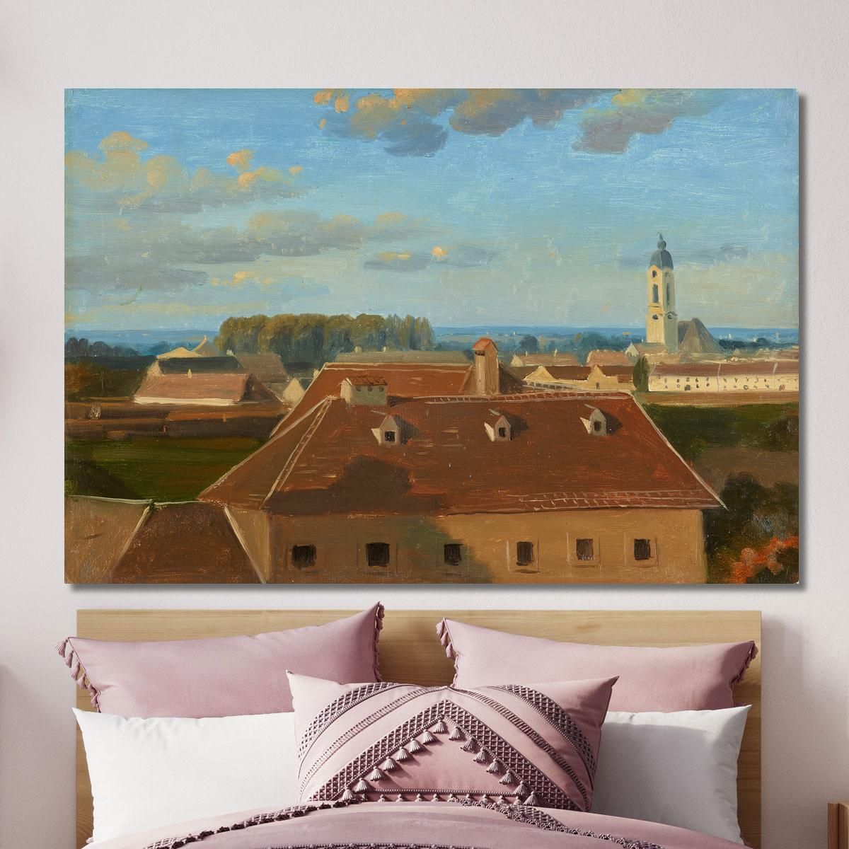 View Over The Schanzel To The Augarten Johann Peter Krafft jpk6 canvas print 