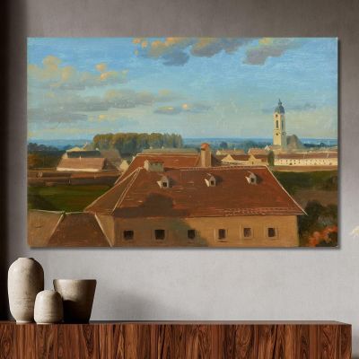 View Over The Schanzel To The Augarten Johann Peter Krafft jpk6 canvas print 