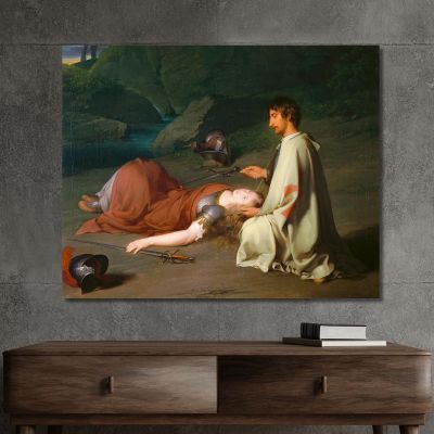 Chlorindene'S Baptism Johann Peter Krafft jpk8 canvas print 