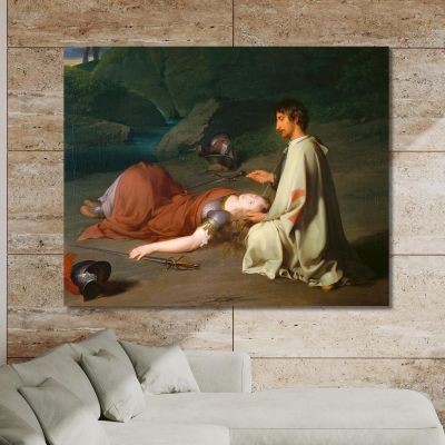 Chlorindene'S Baptism Johann Peter Krafft jpk8 canvas print 