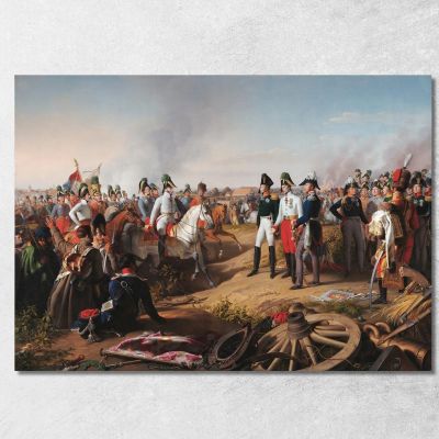 Declaration Of Victory After The Battle Of Leipzig Johann Peter Krafft jpk11 canvas print 