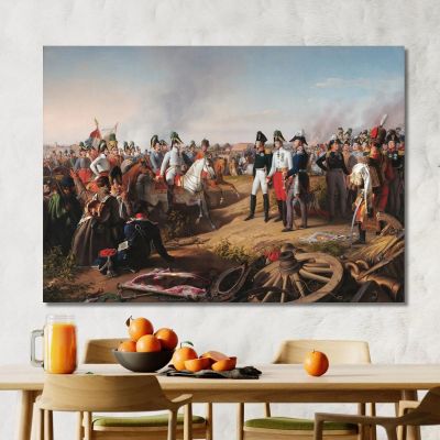 Declaration Of Victory After The Battle Of Leipzig Johann Peter Krafft jpk11 canvas print 