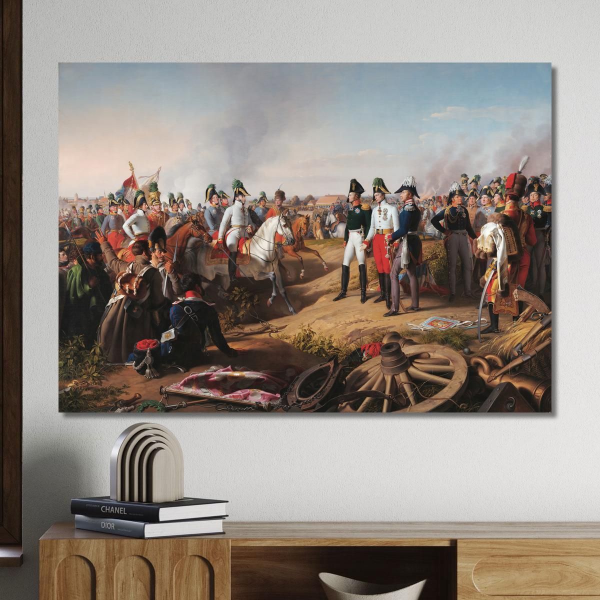 Declaration Of Victory After The Battle Of Leipzig Johann Peter Krafft jpk11 canvas print 