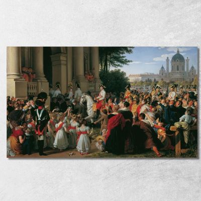 The Entry Of Emperor Franz I Into Vienna After The Peace Of Paris Johann Peter Krafft jpk12 canvas print 