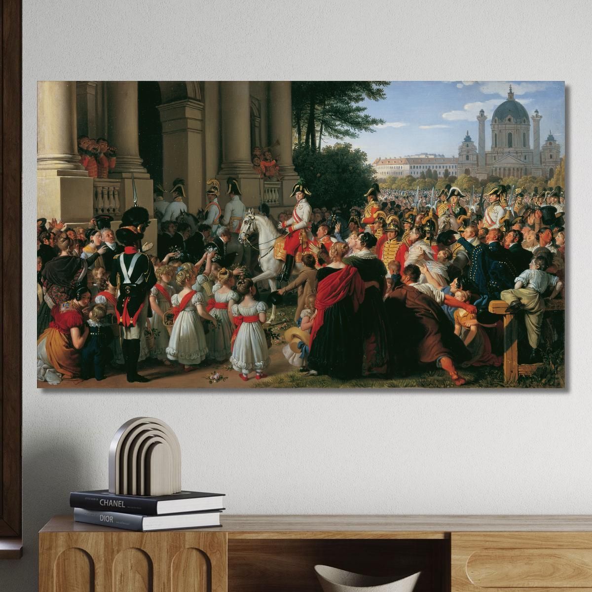 The Entry Of Emperor Franz I Into Vienna After The Peace Of Paris Johann Peter Krafft jpk12 canvas print 