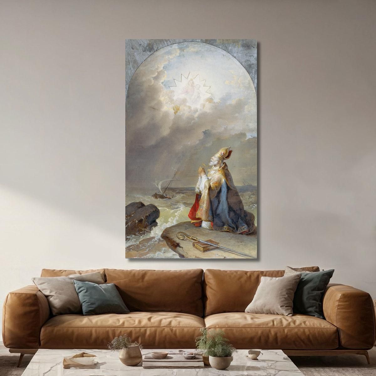 There Saint Spyridon Johann Peter Krafft jpk13 canvas print 