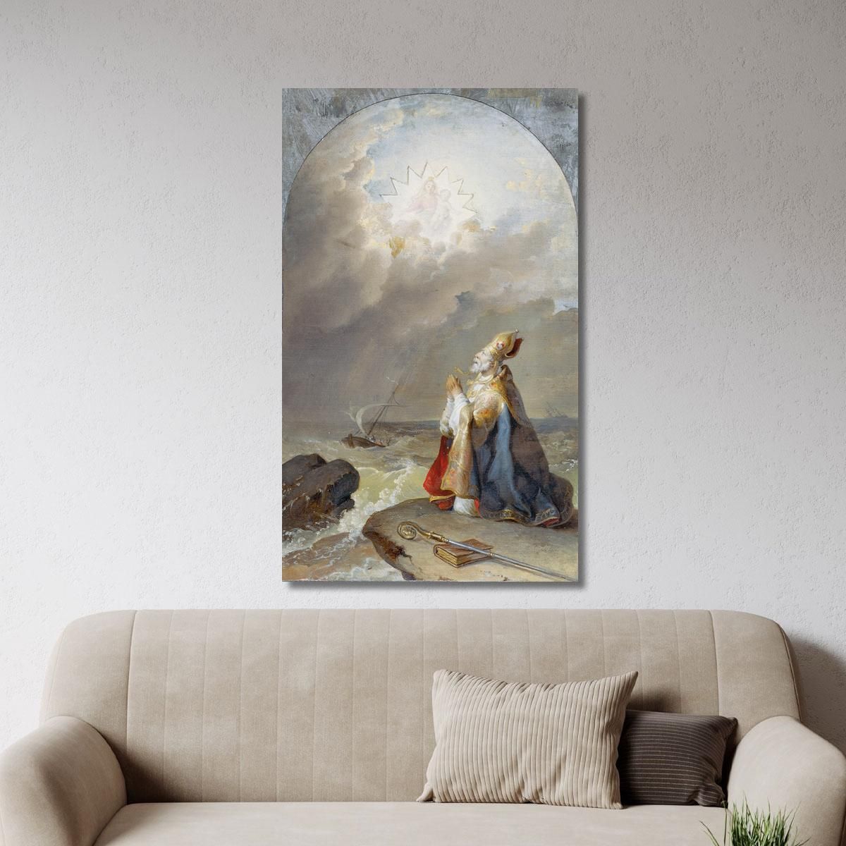 There Saint Spyridon Johann Peter Krafft jpk13 canvas print 