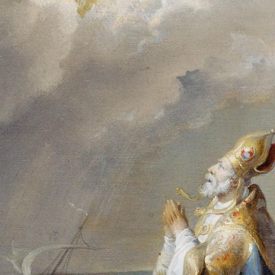 There Saint Spyridon Johann Peter Krafft jpk13 canvas print