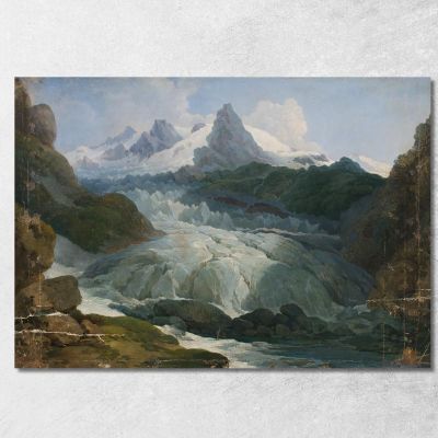 The Rhone Glacier Johann Peter Krafft jpk14 canvas print 