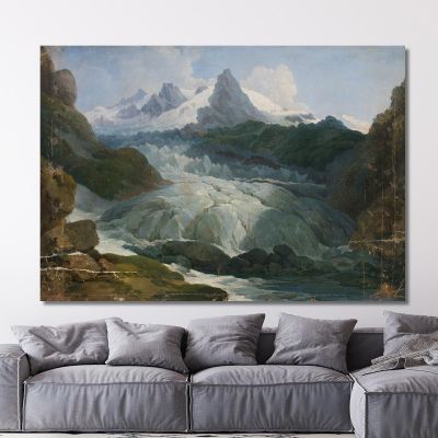 The Rhone Glacier Johann Peter Krafft jpk14 canvas print 