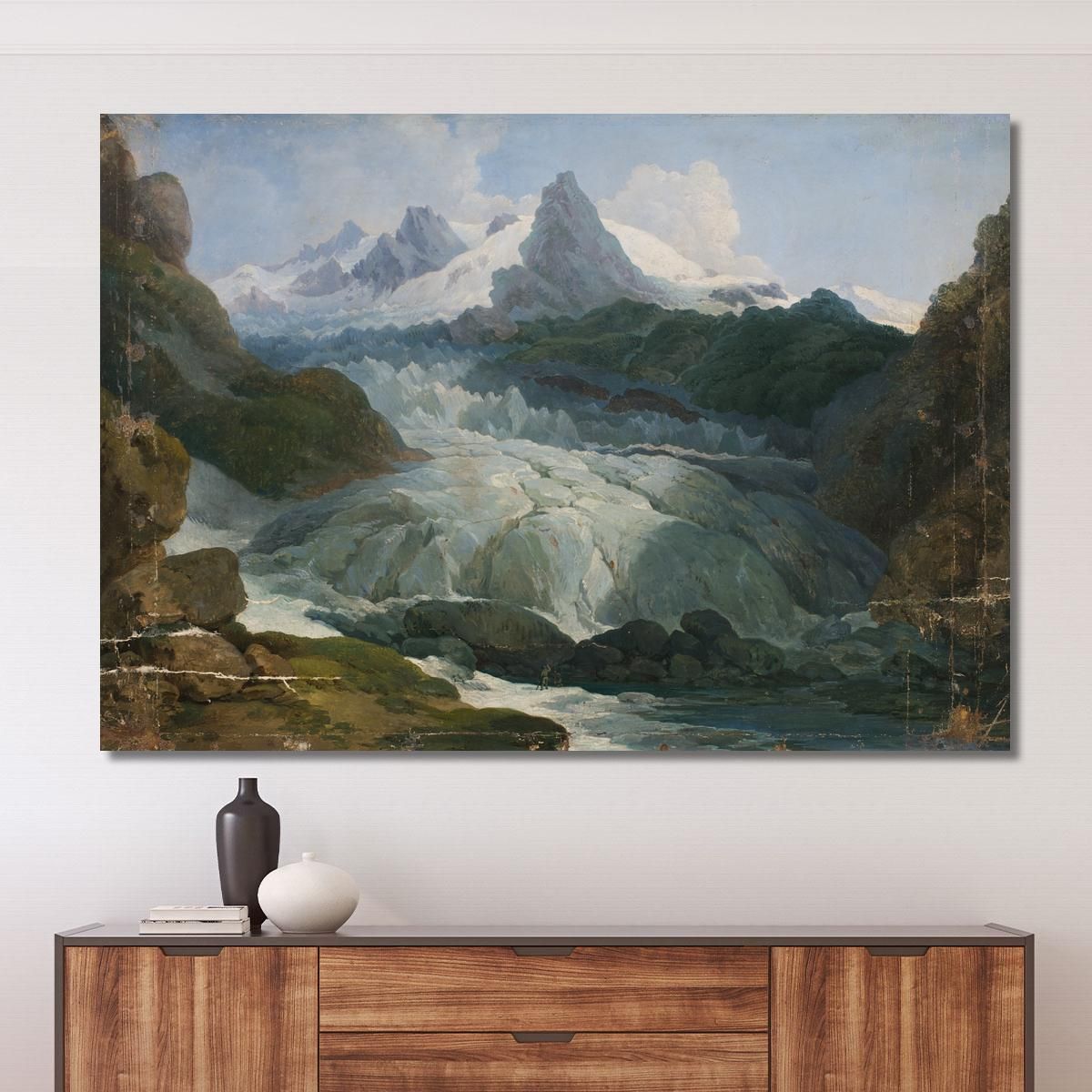 The Rhone Glacier Johann Peter Krafft jpk14 canvas print 