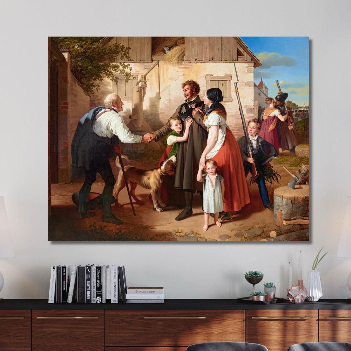 The Homecoming Of The Landwehrman 2 Johann Peter Krafft jpk15 canvas print 