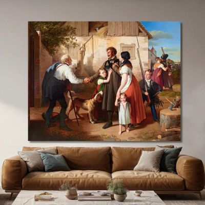The Homecoming Of The Landwehrman 2 Johann Peter Krafft jpk15 canvas print 