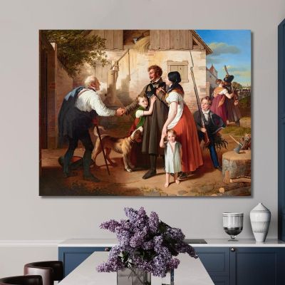 The Homecoming Of The Landwehrman 2 Johann Peter Krafft jpk15 canvas print 