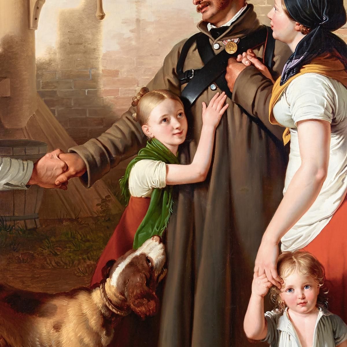 The Homecoming Of The Landwehrman 2 Johann Peter Krafft jpk15 canvas print