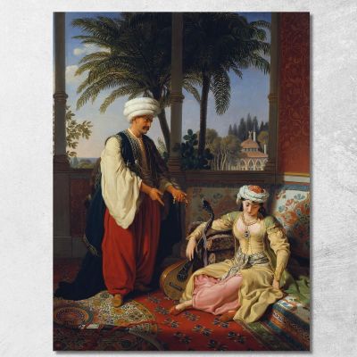 The Turkish Unfaithfulness' Johann Peter Krafft jpk17 canvas print 
